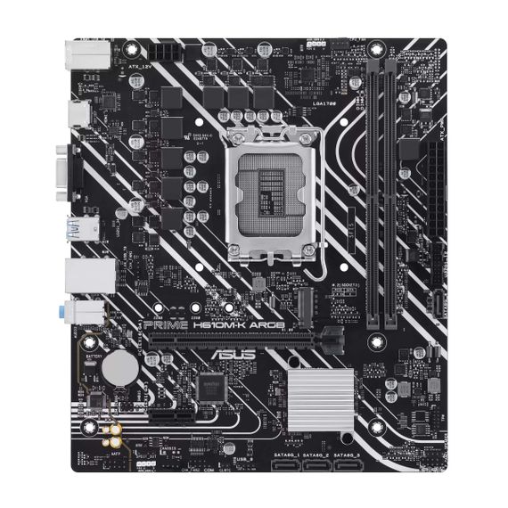 Материнcька плата ASUS  PRIME H610M-K ARGB s1700 H610 2xDDR5 M.2 HDMI D-Sub mATX ARGB (90MB1G90-M0EAY0)