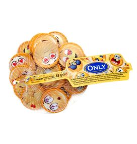 Монети золоті смайлик (емоджі) шоколадні новорічні в сітці Only, 85 г (Австрія)