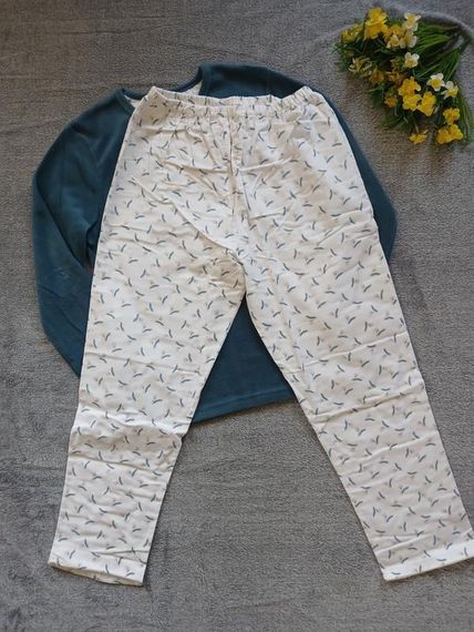 Жіноча тепла піжама домашній одяг | Зображення 2