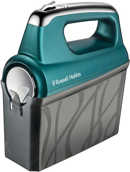 Миксер Russell Hobbs 25891-56 Turquoise, 350 Вт, 5 наст.скорости, режим turbo, футляр, бирюзовый (25891-56) | Зображення 2