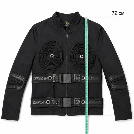 Мужская куртка ANDRE в стиле Cyberpunk / Techwear - Черная, Размер L (Водотталкивающая) | Зображення 2