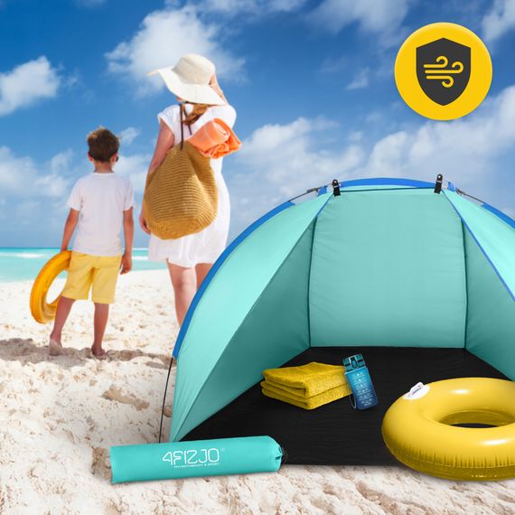 Намет пляжний 4FIZJO 200 x 115 см Sky Blue (P-5905973405188) | Зображення 2