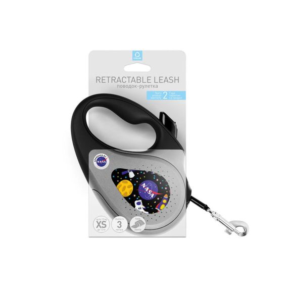 Рулетка для собак Waudog R-Leash XS с рисунком "Nasa", лента, 3 м | Зображення 2