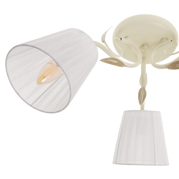 Люстра потолочная с абажуром E14 40W WH (BKL-671C/3) | Зображення 1