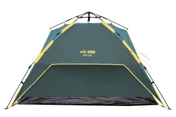 Палатка с автоматическим каркасом Swift 3 (v2), TRT-098 Green | Зображення 2