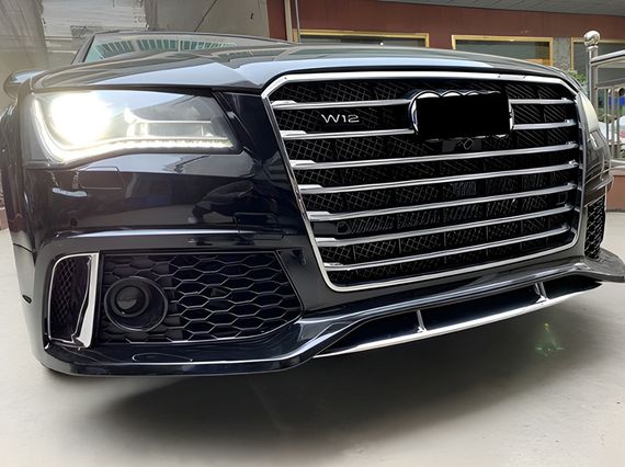 Передний бампер W12 RS-Style (2014-2018) для Ауди A8