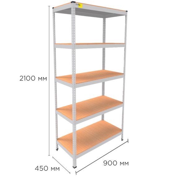 Металевий стелаж MRL-2100 ( 900x450) білий
