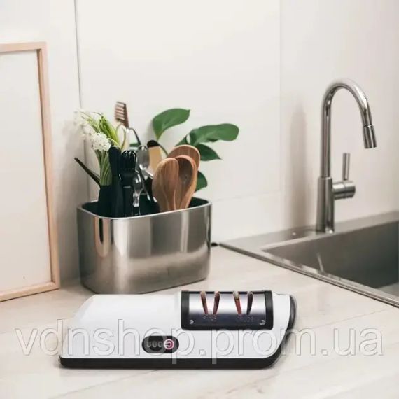 Электроточилка для ножей и ножниц электрическая с аккумулятором White | Зображення 5