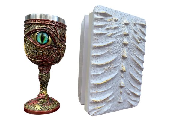 Подарунковий набір Келих 3D Око Зелений і Блокнот 3D «Око Крижаного Хранителя» | Зображення 1