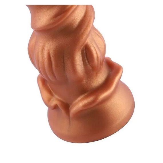 Фалоімітатор для секс-машин Hismith Spiral Grain Silicone Dildo Monster Series, спіральний рельєф | Зображення 5