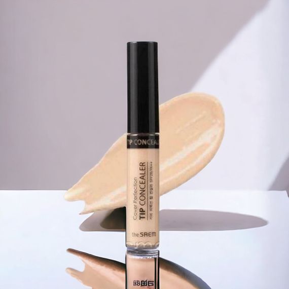Консилер Для Маскування Недоліків The Saem Cover Perfection Tip Concealer 6,5g 1.25 Light Beige