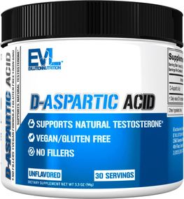 D-аспарагиновая кислота Evlution Nutrition D-Aspartic Acid 94 g (Unflavored)