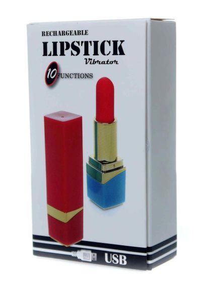 Міні-вібратор - Rechargeable Lipstick Vibrator Black