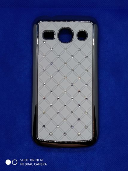 Чохол накладка стрази для Samsung Galaxy Star Advance G350 White