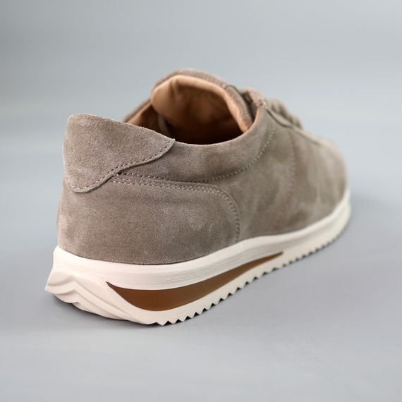 Кросівки жіночі замшеві 591461 Темно-бежеві 36 37 38 39 40 41 | Зображення 5