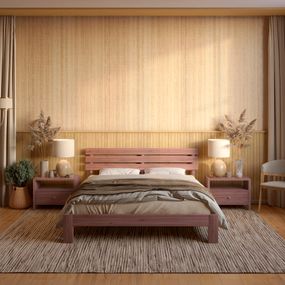 Двоспальне ліжко Mebigrand Новара Горіх лісовий 180х190 см (MBG-2109)