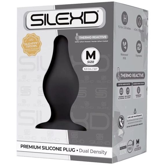 Анальна пробка SilexD (Model 2 size M), двошарова, силікон+Silexpan (попереднє пакуванняі!!!) | Зображення 4