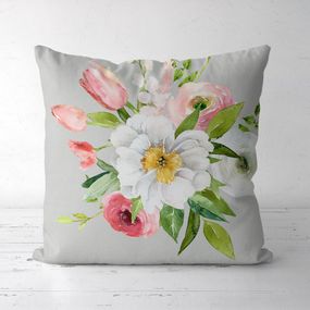 Подушка декоративная Soft Букет с тюльпанами 45x45 см (45PST_23M036)