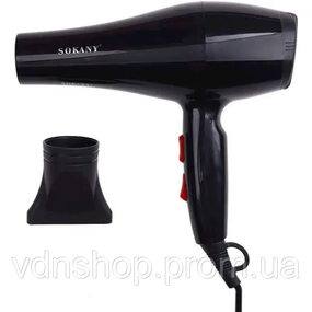 Фен для укладки и сушки волос 2200 Вт с насадкой Sokany RCY-173i