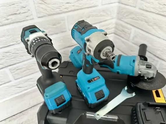 Набор инструмента 3 в 1 20V/4A Шуруповерт, Болгарка, Гайковерт