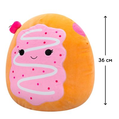 М&apos;яка іграшка Squishmallows Вишневий пончик Перл 36 см (SQCR06742) | Зображення 1