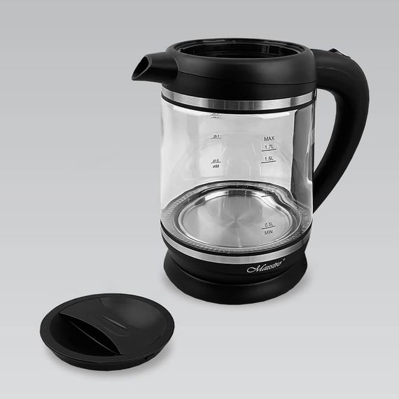 Електрочайник скляний Maestro MR-060, 1.7 л, 2000 Вт, з підсвіткою | Зображення 2