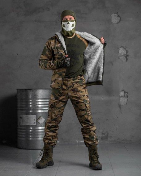 Зимний тактический костюм shredder на овчине  ВТ7011