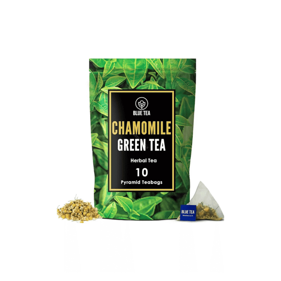 Ромашковий зелений чай  10 пірамідок Blue Tea 8906153092027