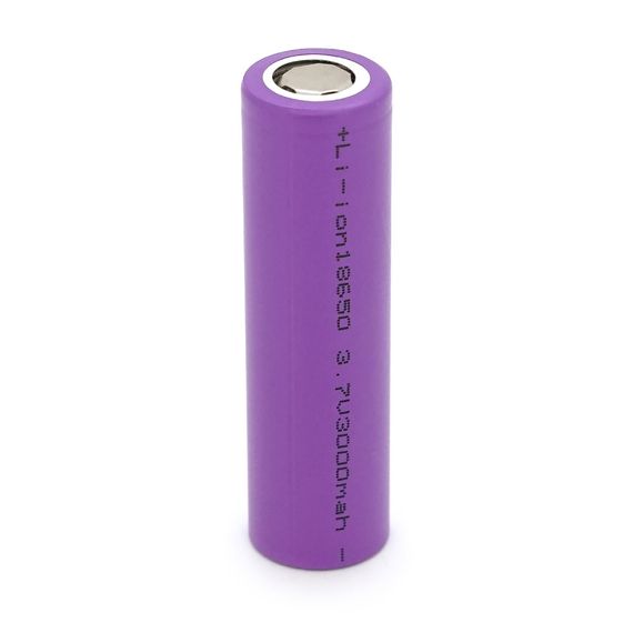 Акумулятор Li-ion 18650 3000mAh 3.7V, Purple, 2 шт. в упаковці, ціна за 1 шт