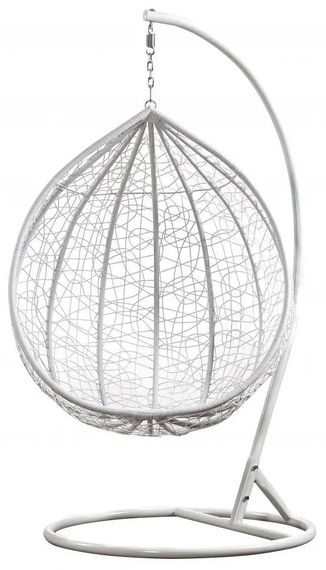 Підвісне крісло-гойдалка кокон Bonro Бонро 329M (біло-сіре) (46000012) | Зображення 4