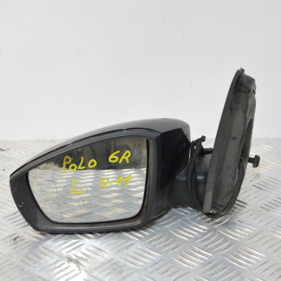 Дзеркало ліве Volkswagen Polo 6R 2009-2015 електричне 6 pin Дзеркало ліве Фольксваген Поло 6 пінів 6R1857501A