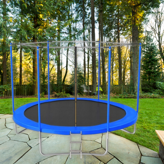 Батут Jumi Motion Sport Line 10ft (305см) з внутрішньою сіткою синій | Зображення 2