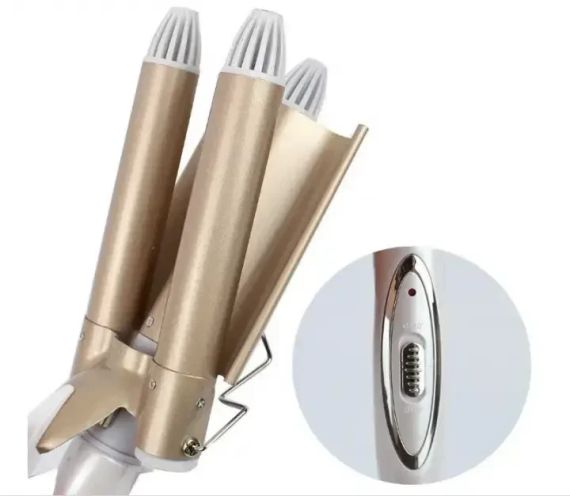 Потрійна плойка для волосся Gemei GM-1988 | Зображення 2