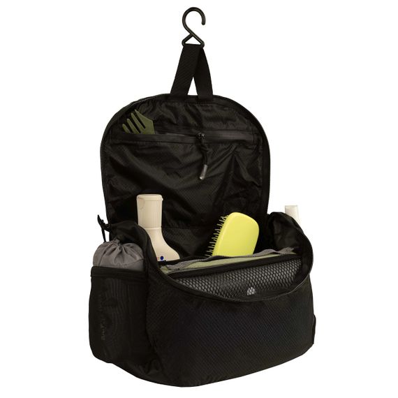 Косметичка Tribe Wash Organizer підвісна, дорожня косметичка-органайзер трайб, для гігієни в похід та подорож, чорна 4л | Зображення 1