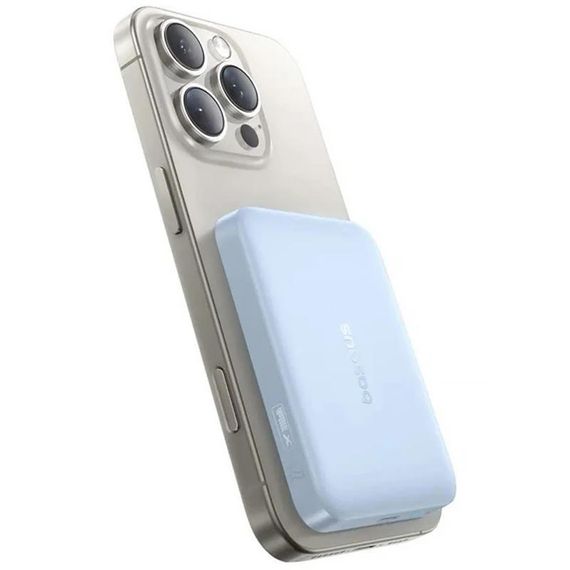 Портативний ЗП Power Bank Baseus EnerFill FM11 Ultra-Mini 22.5W з БЗП 10000mAh (PPFM11-1022) Galaxy Blue | Зображення 2