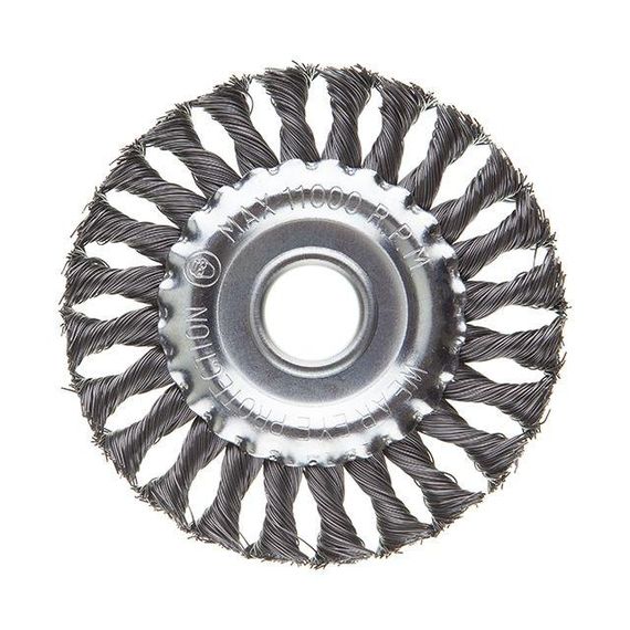 Щітка кільцева 125*22.2 мм (пучки крученого дроту) INTERTOOL BT-7125 | Зображення 1