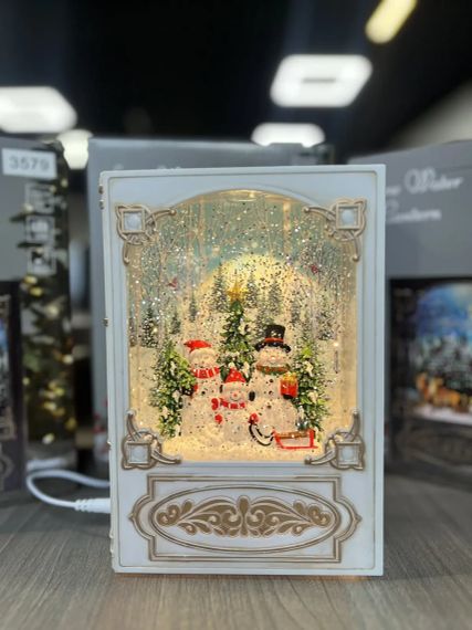 Сніговик Новорічний музичний нічник-світильник XMAS WDL 24023B | Зображення 2