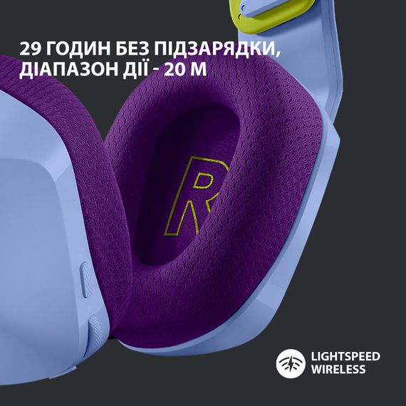 Навушники Logitech G733 Lightspeed Wireless RGB Gaming Headset Lilac (981-000890) | Зображення 2