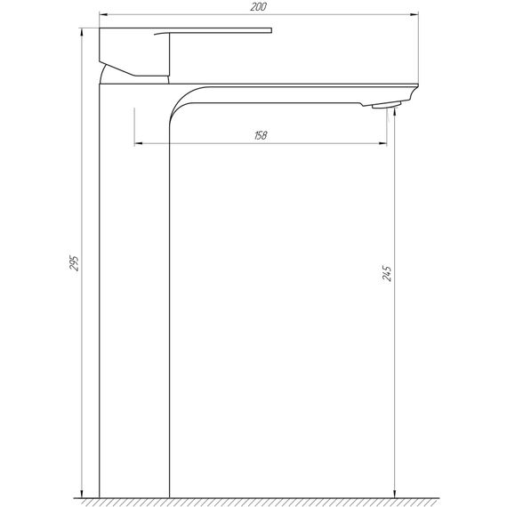 Змішувач для раковини Globus Lux Milano GLM-201-BB | Зображення 1