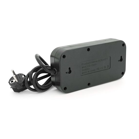 Фільтр Meilepai F09U, 3 розетки EU + 4 USB + 1PD, кнопка включення з індикатором | Зображення 1