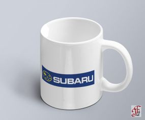 Чашка  з принтом авто логотип Subaru  (02010102018)