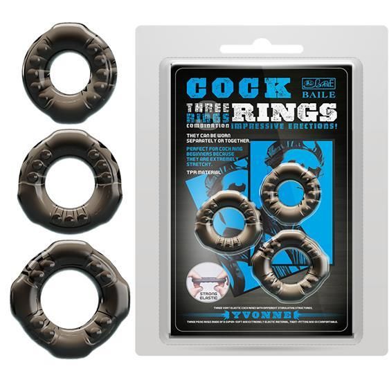 Набір ерекційних кілець - Cock Rings Yvonne Sex Aura