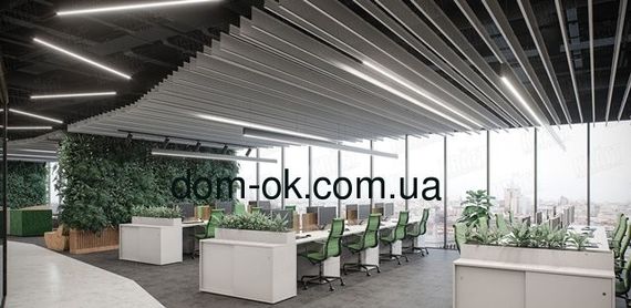 Пластінчата рейка для екранної стелі типу жалюзі , колір антрацит | Зображення 6