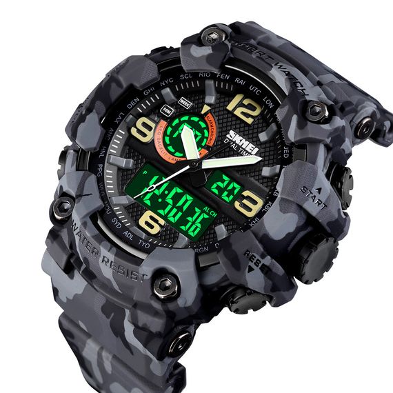 Чоловічий годинник Skmei 1520CMGY Gray Camo. | Зображення 1