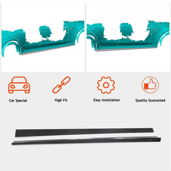 Боковые пороги (для GT50/GT63 2018-2022, Карбон) для Mercedes AMG GT 4 X290 2018- гг | Зображення 1