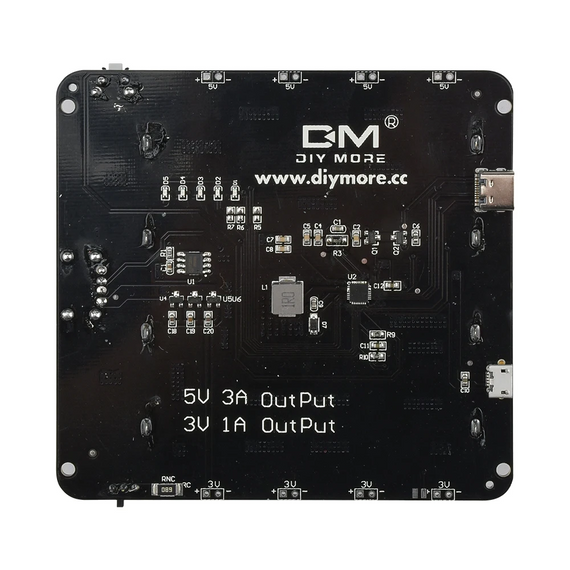 Модуль пауер банк для литиевых аккумуляторов типа 18650 / 4 секционный с выходом 5V/3А, 3V/1A | Зображення 2