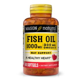 Омега 3 Mason Natural Fish Oil 1000 mg Omega 300 mg 60 Caps