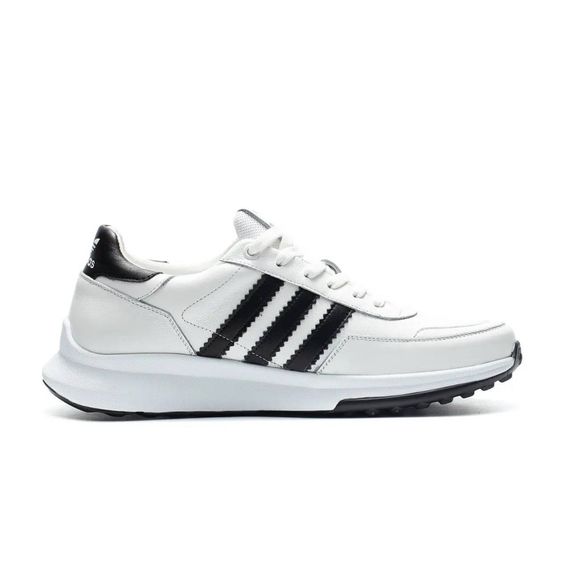 шкіряні кросівки Adidas колір чорний, білий. | Зображення 2