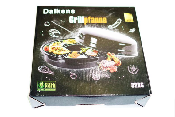 Гриль-газ с крышкой и антипригарным покрытием из нержавеющей стали для плиты Daikens (42623-_427) | Зображення 9