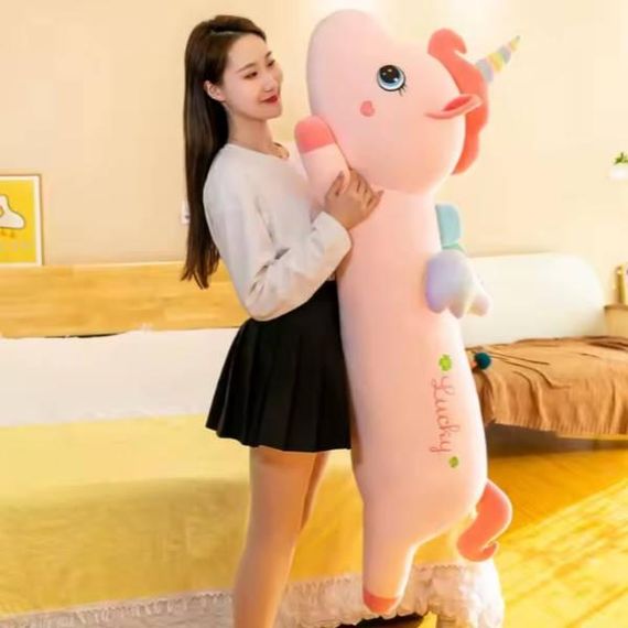 Іграшка м'яка Єдиноріжка 83см М 14725 Рожева